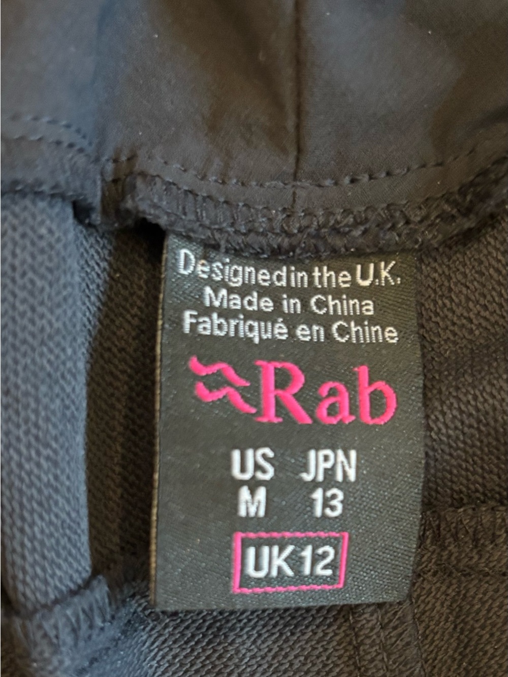 Rab Women's Black Track Pants - UK 12